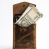 leather mini wallet