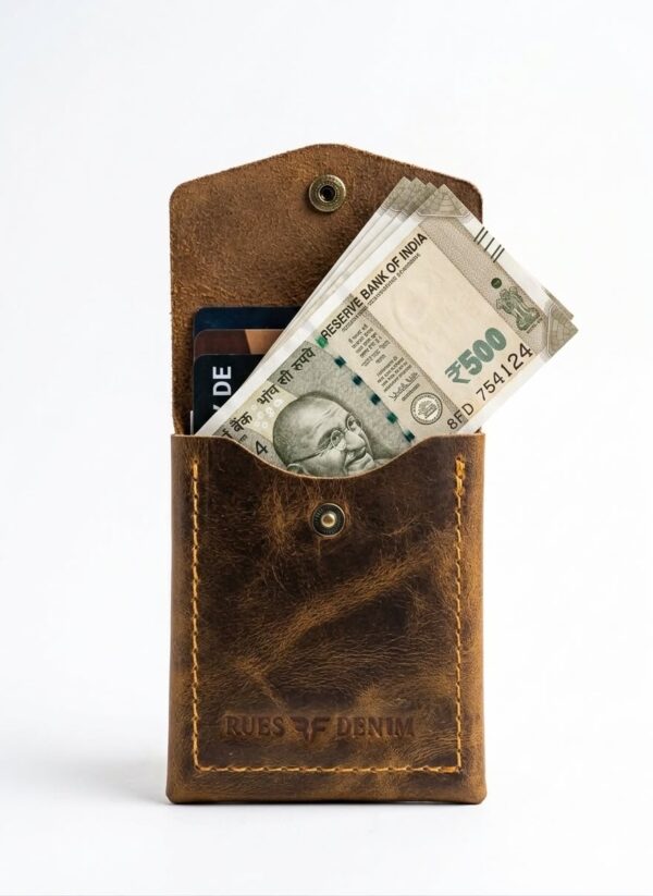 leather mini wallet